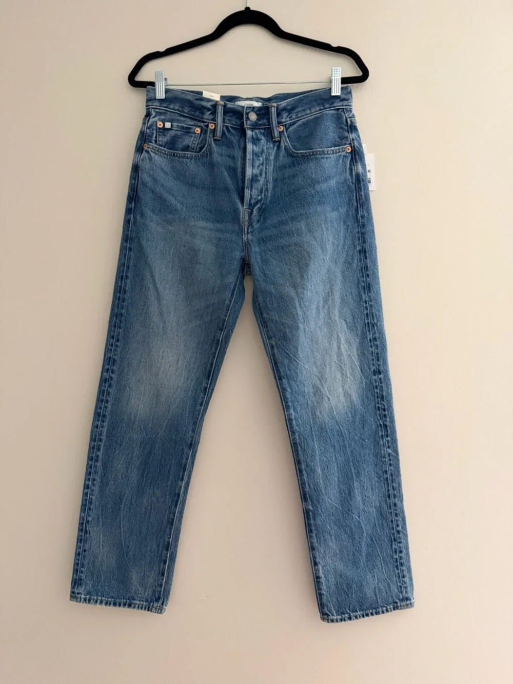 NWT AE77 Premium Loose Mens Jeans medium wash organic cotton 28x32